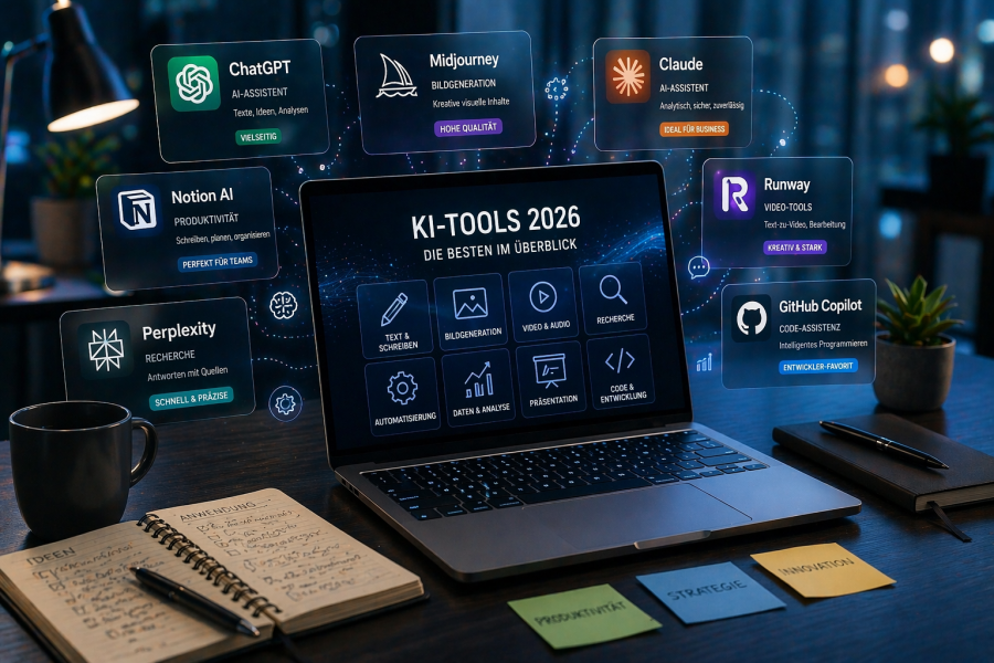 Die besten KI-Tools 2026 im Überblick