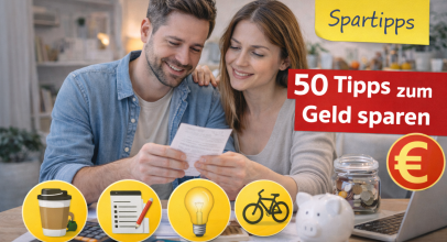 Geld sparen im Alltag – 50 effektive Tipps
