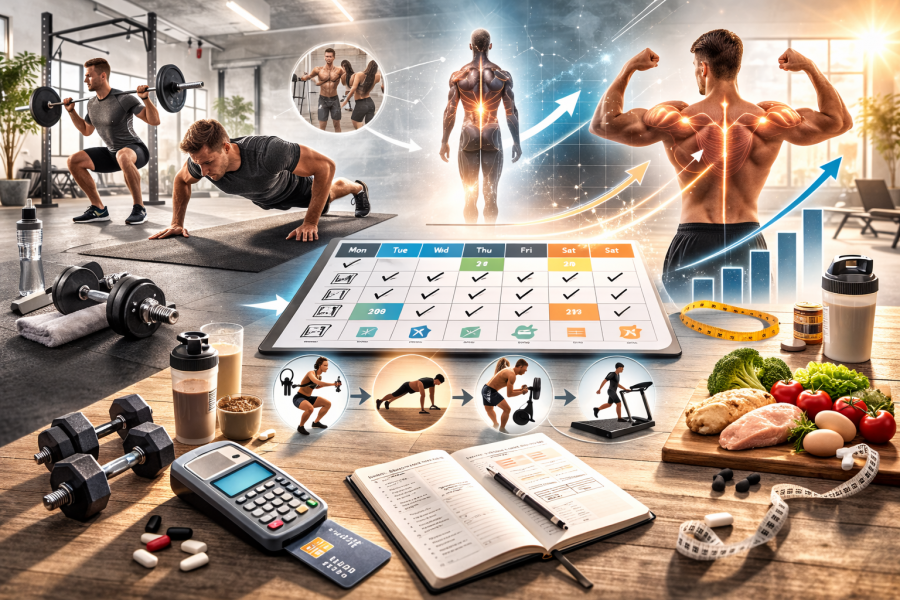 Muskelaufbau Trainingsplan für Anfänger