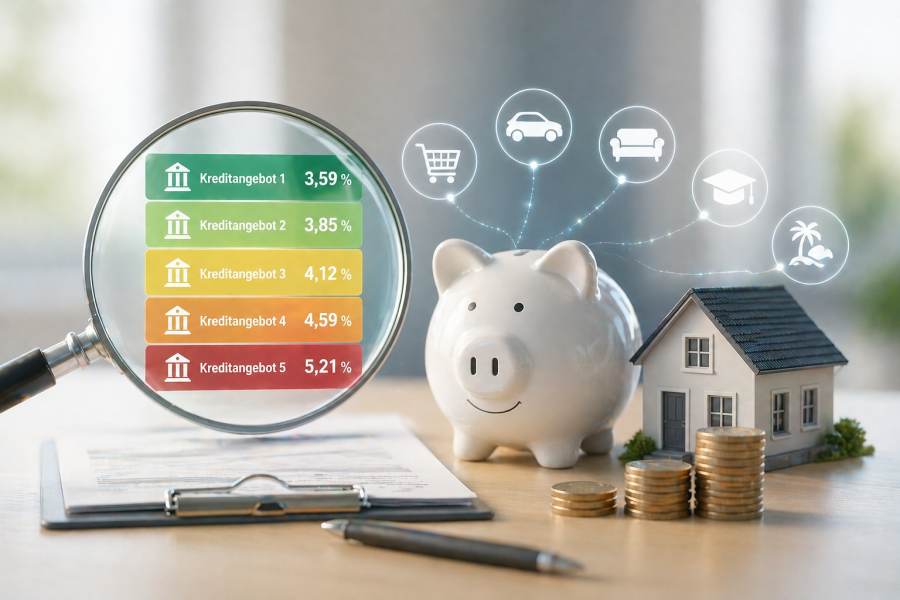 Verbraucherkredit Vergleich 2026 beste Angebote und Zinsen finden