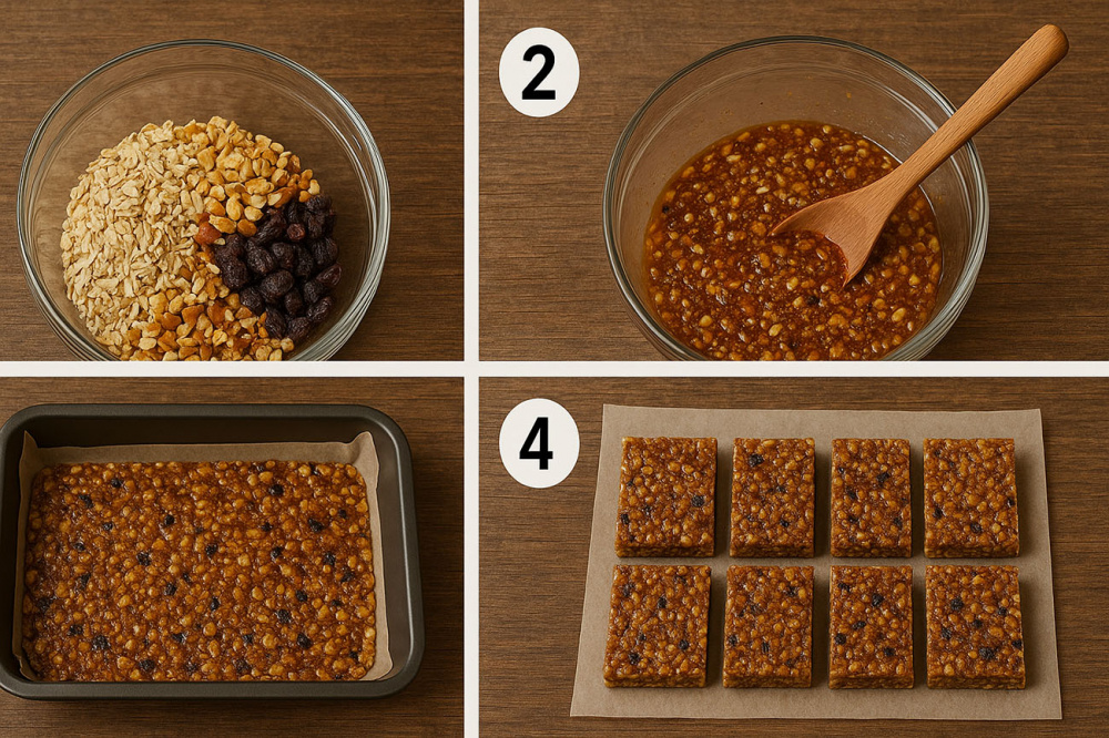 Пошаговый рецепт классических энергетических батончиков