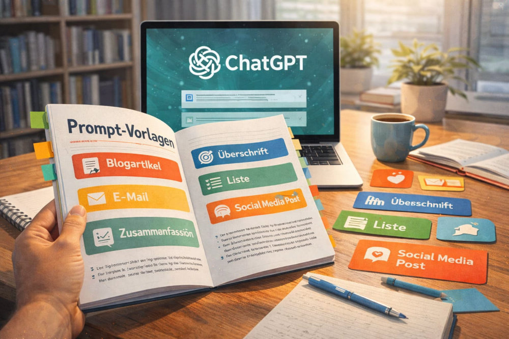 ChatGPT Prompt Vorlagen f&uuml;r Schreiben