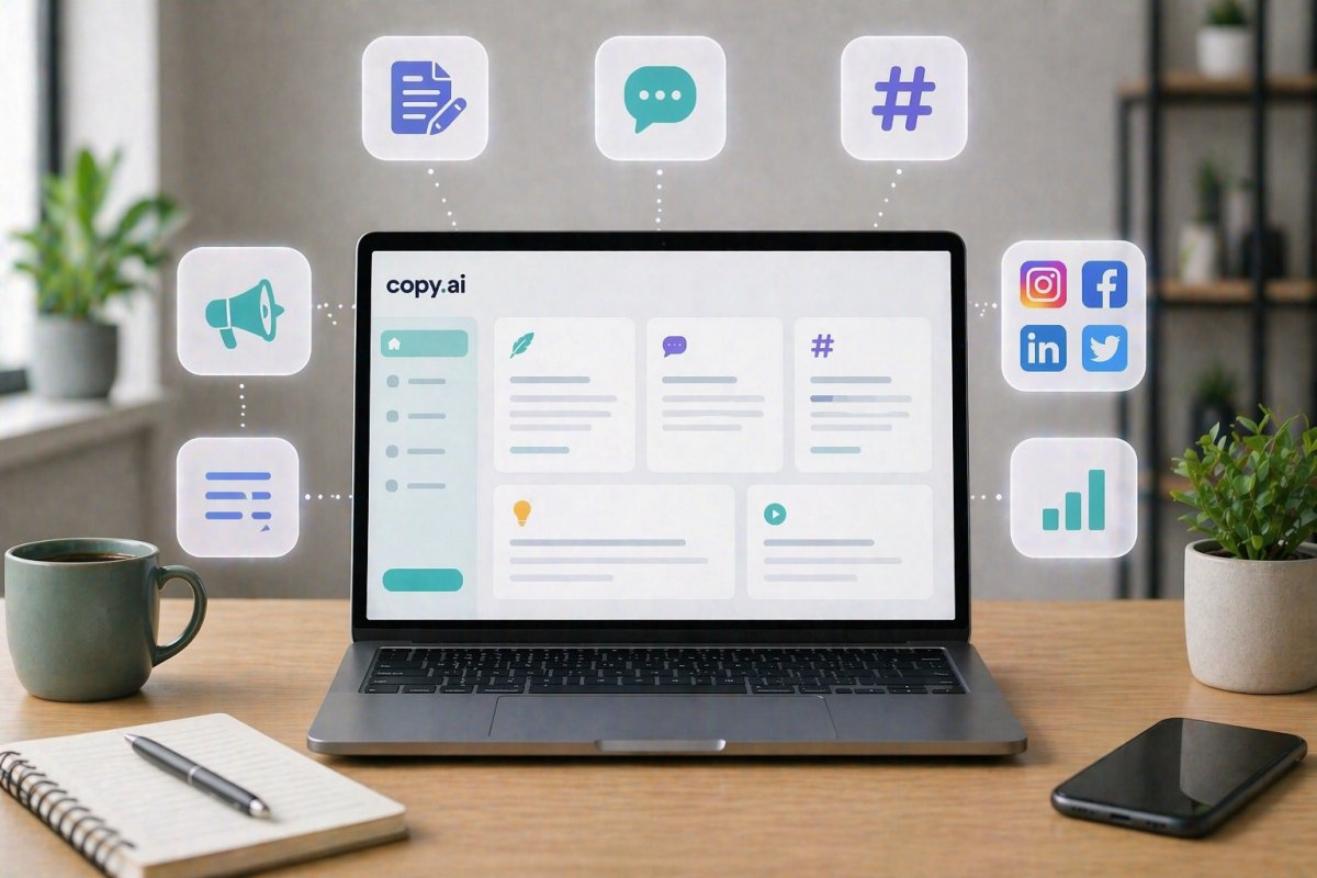 Copy.ai f&uuml;r kurze Inhalte und Social Media