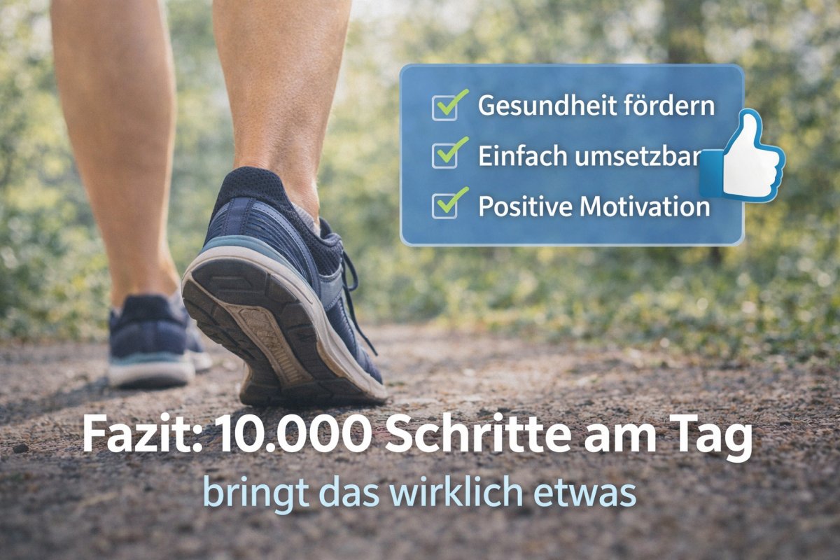 Fazit 10.000 Schritte am Tag &ndash; bringt das wirklich etwas