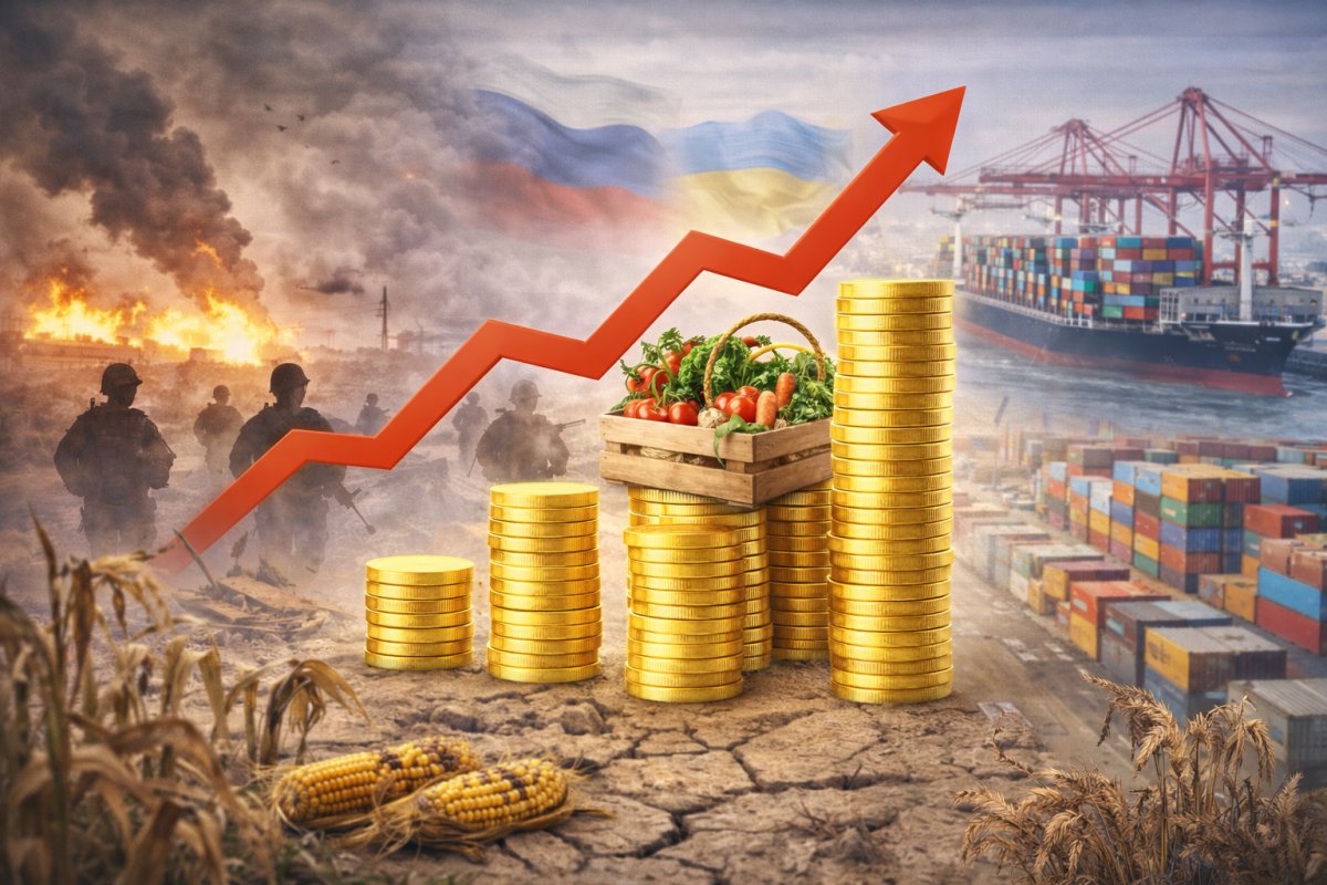 Internationale Krisen beeinflussen die Lebensmittelpreise