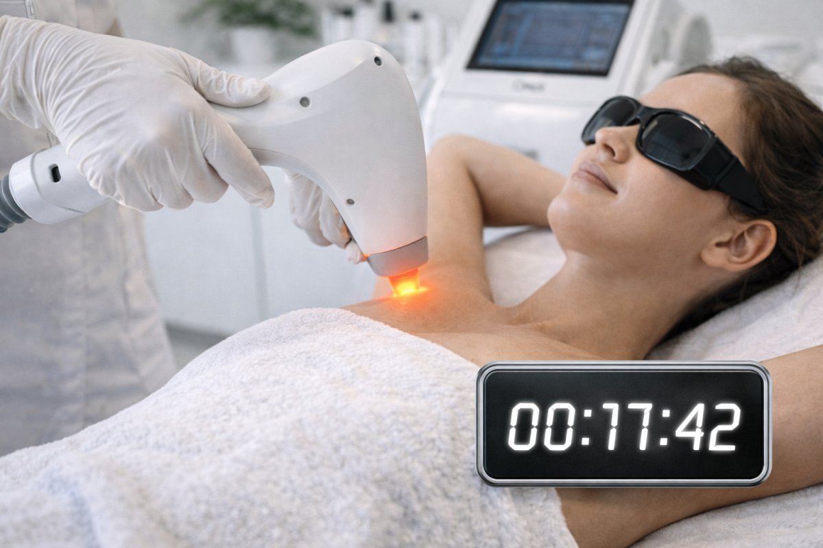 Laser Haarentfernung Dauer einer einzelnen Behandlung