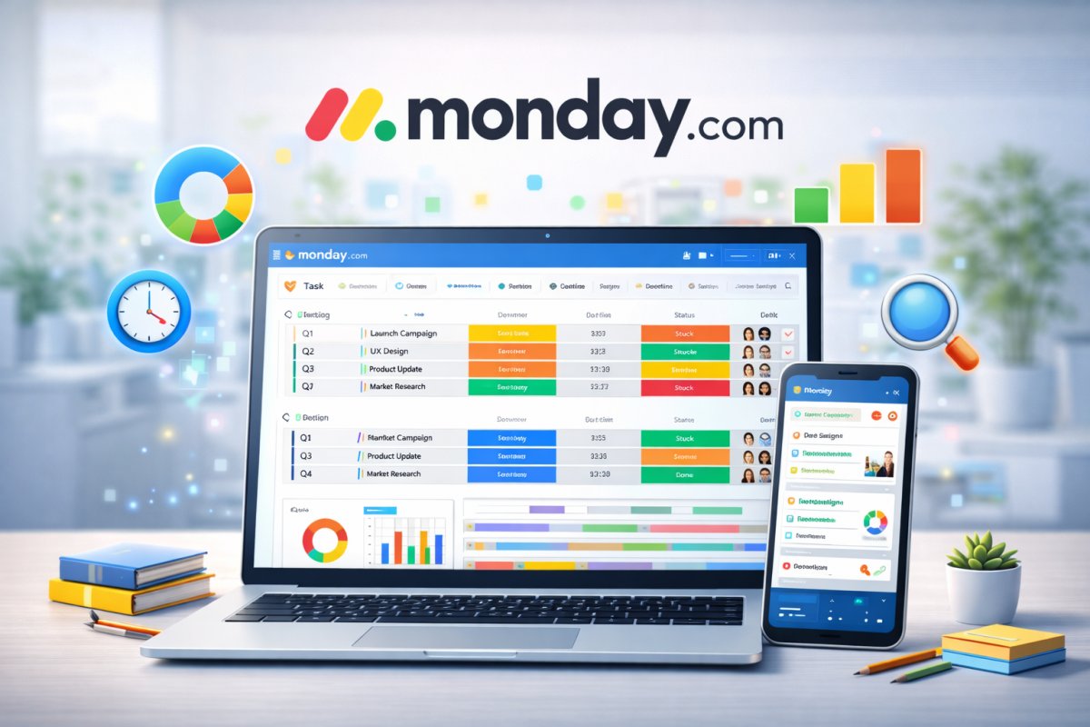 Monday.com wird f&uuml;r visuelle Planung immer beliebter