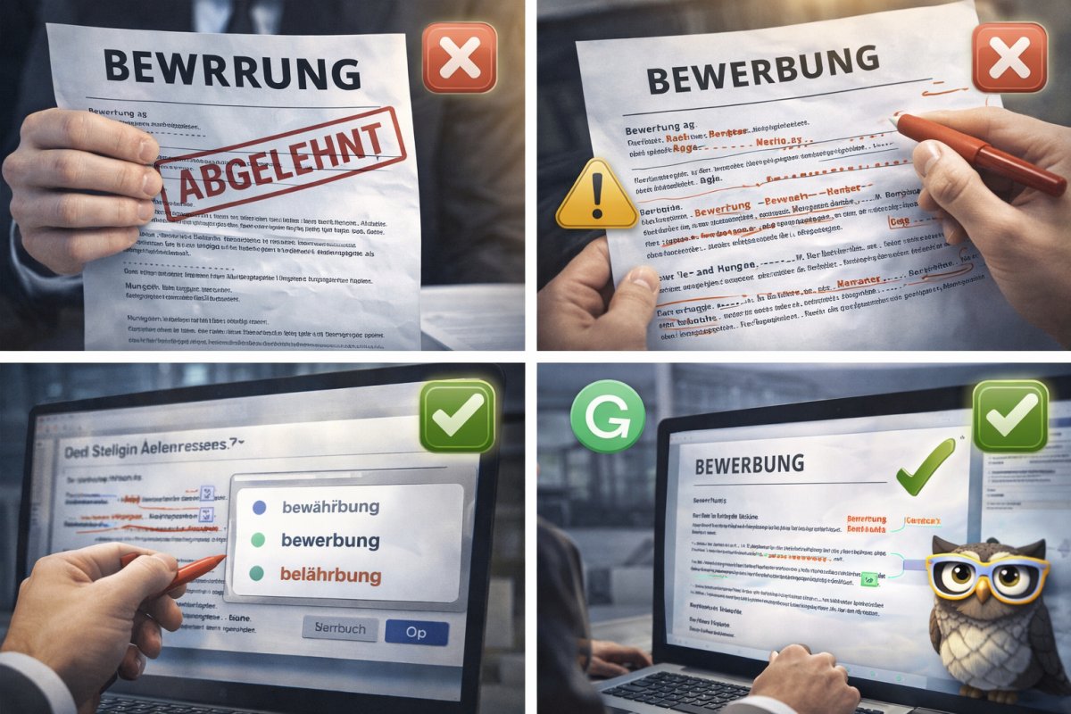 Rechtschreib- und Grammatikfehler konsequent vermeiden