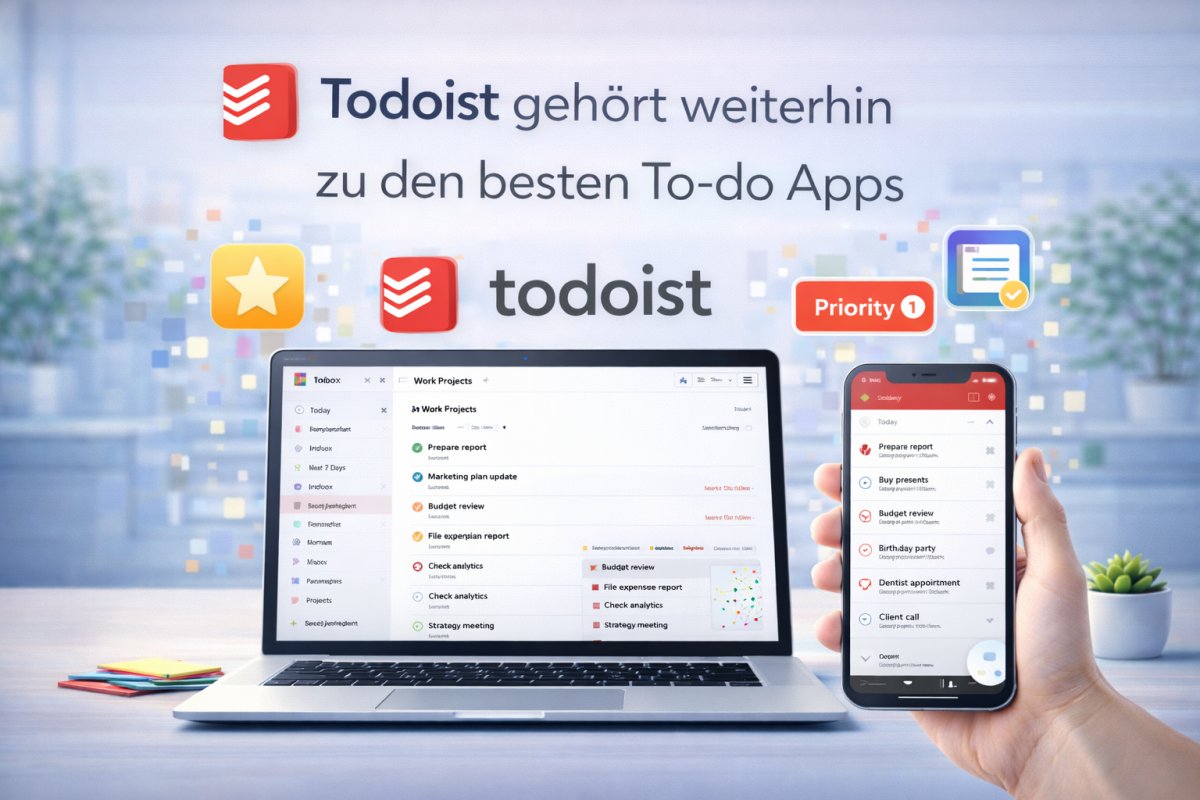 Todoist geh&ouml;rt weiterhin zu den besten To-do Apps
