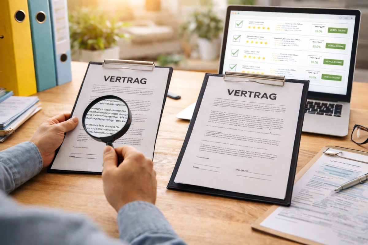 Vertr&auml;ge regelm&auml;&szlig;ig pr&uuml;fen und vergleichen