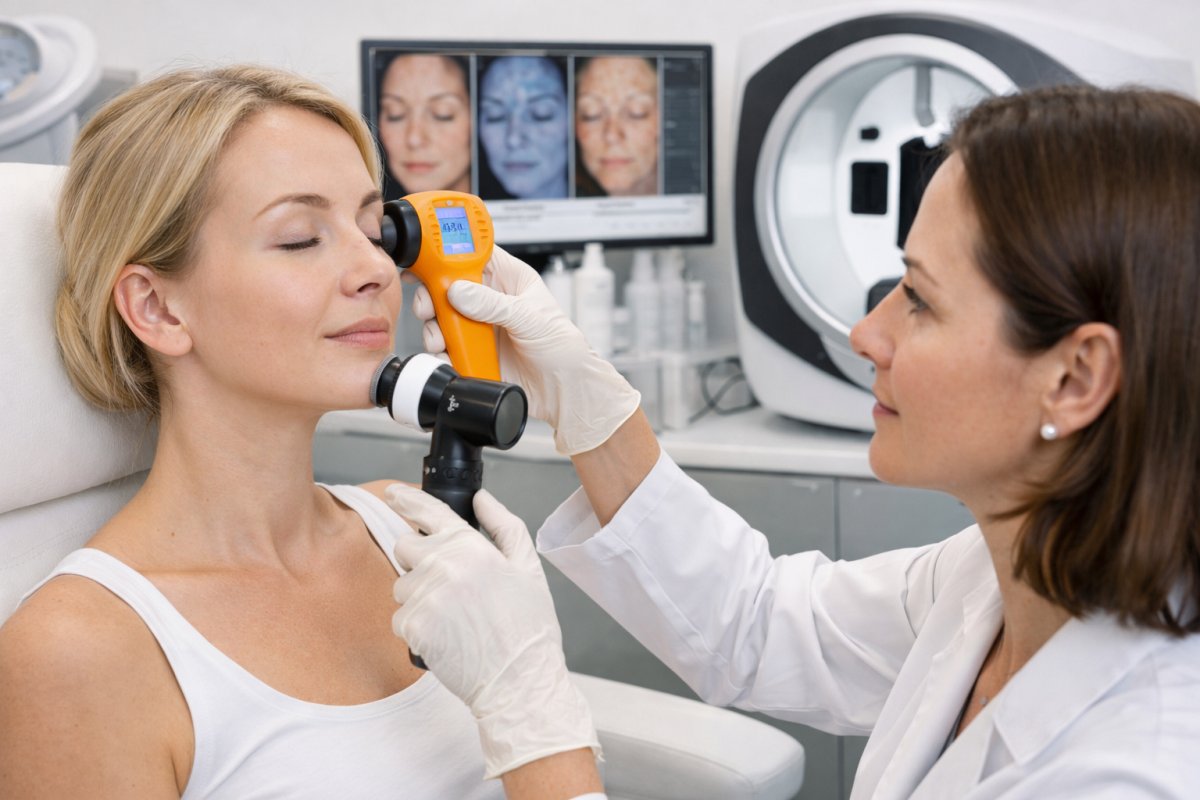 Was bedeutet eine professionelle Hautanalyse beim Hautarzt