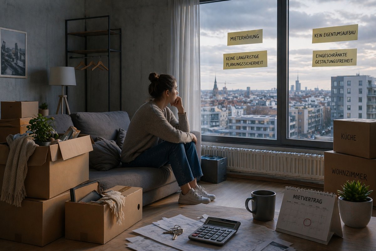 Welche Nachteile das Mieten mit sich bringt