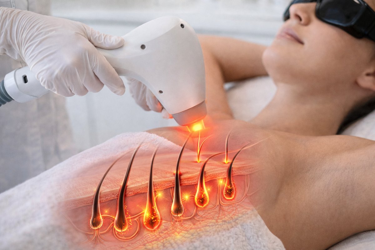 Wie funktioniert die Laser Haarentfernung dauerhaft