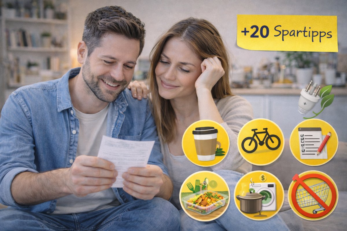Zus&auml;tzliche 20 schnelle Spartipps im &Uuml;berblick
